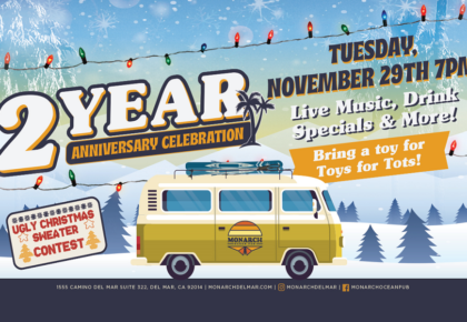 Monarch Ocean Pub Celebrates 2 Year Anniversary