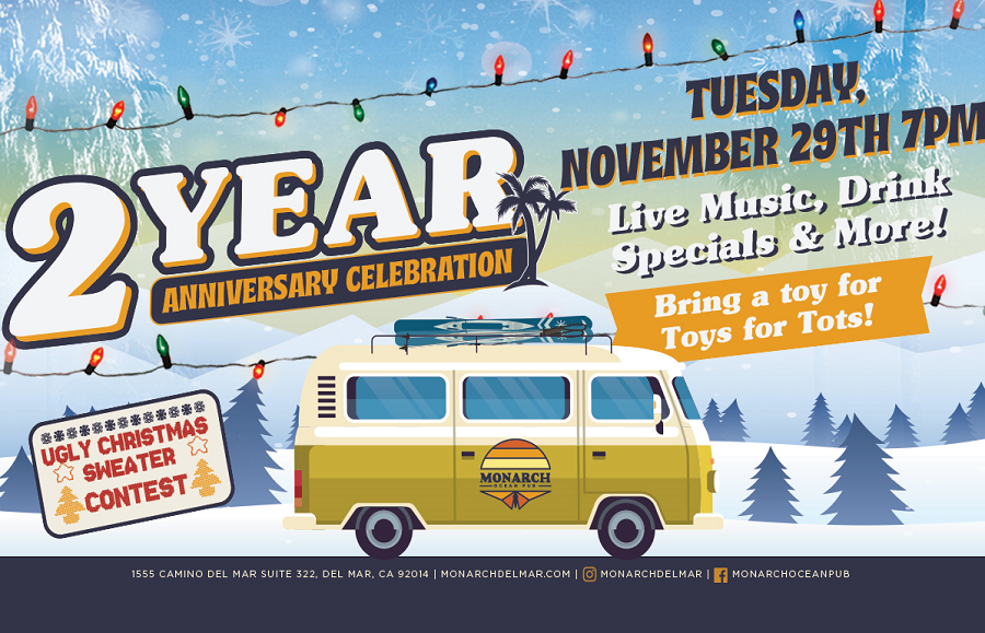 Monarch Ocean Pub Celebrates 2 Year Anniversary