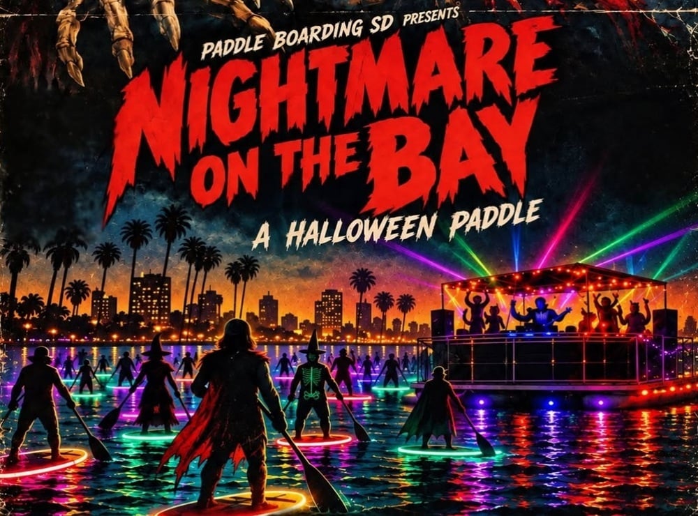 Paddle Boarding SD Nightmare on the Bay