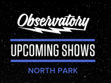 The Observatory In North Park Releases November Show Calendar