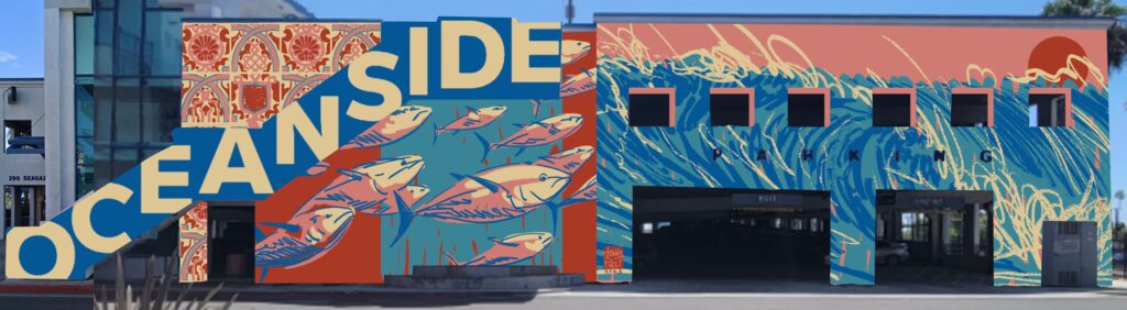 Oceanside Transit Center mural