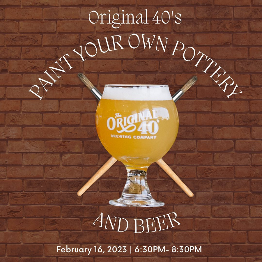 Paint Your Pottery And Beer At Original 40 Brewing Co. 
