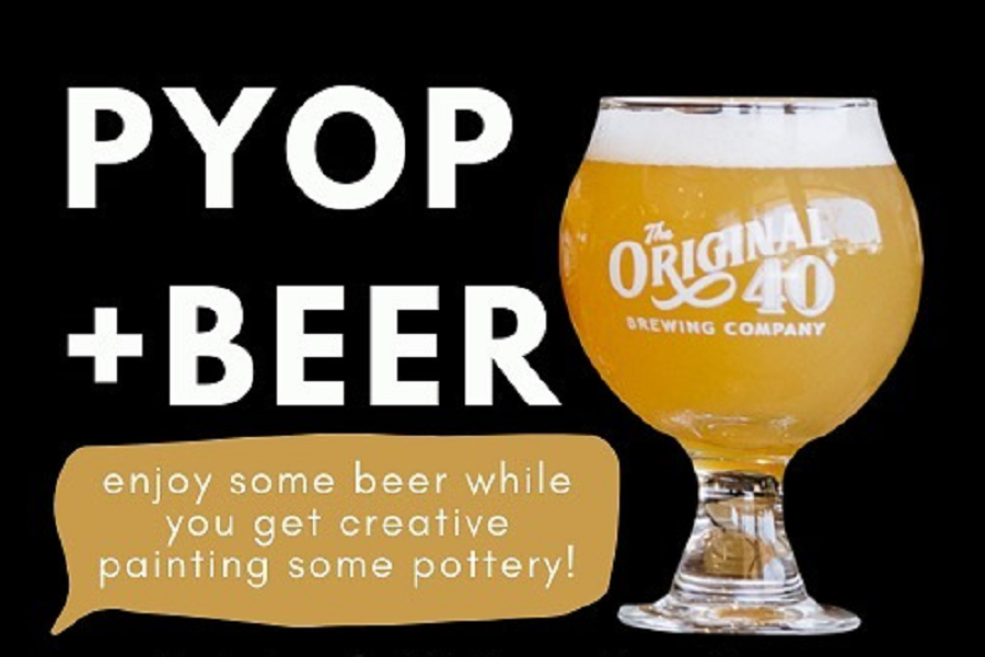 Original 40 Brewing North Park Hosts “Paint Your Pottery And Beer”