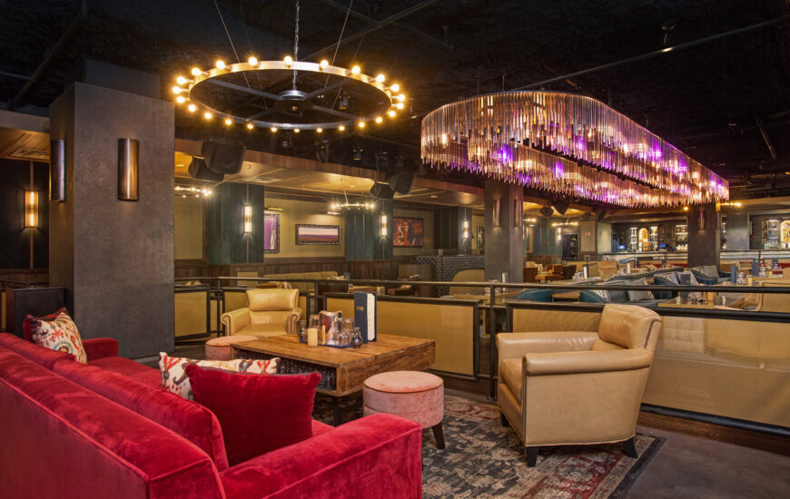 The luxury interior of Oxford Social Club