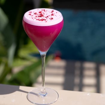 pink cocktail drink