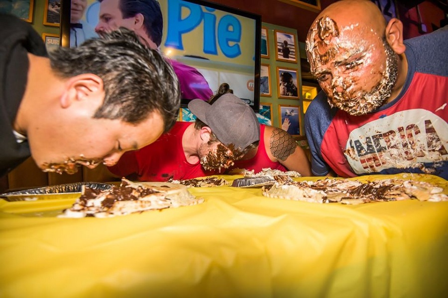Pie Eating Contest At Pacific Beach Shore Club