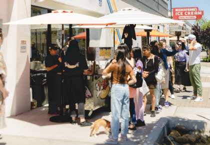 Puffer Malarkey Collective hot dog cart
