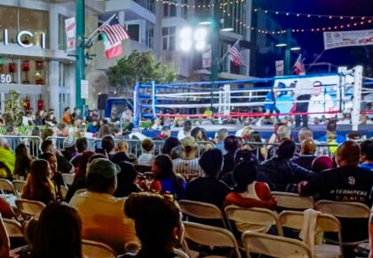 Fourth annual Punches in the Piazza at Piazza della Famiglia