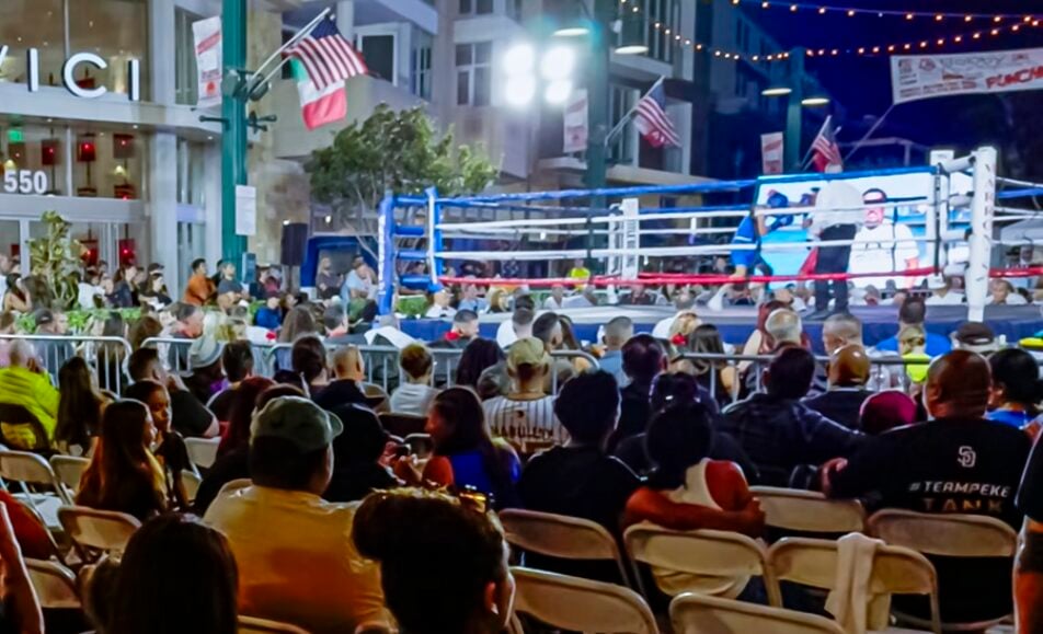 Fourth annual Punches in the Piazza at Piazza della Famiglia