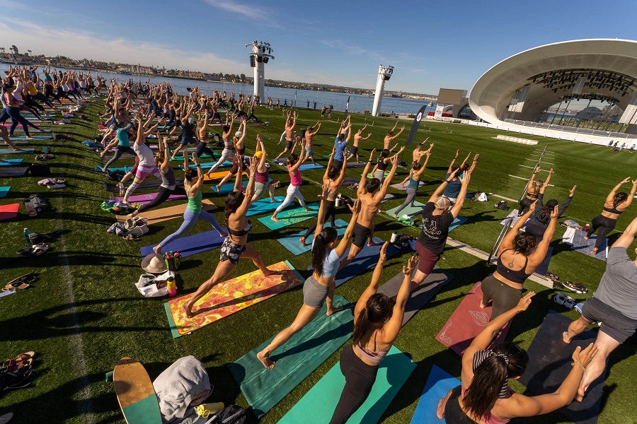 Fit Athletic Free Yoga Is Back At The Rady Shell At Jacobs Park