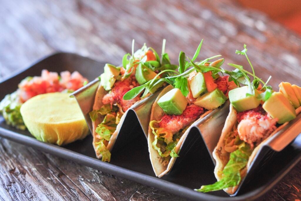 Rancho Valencia LOBSTER TACOS