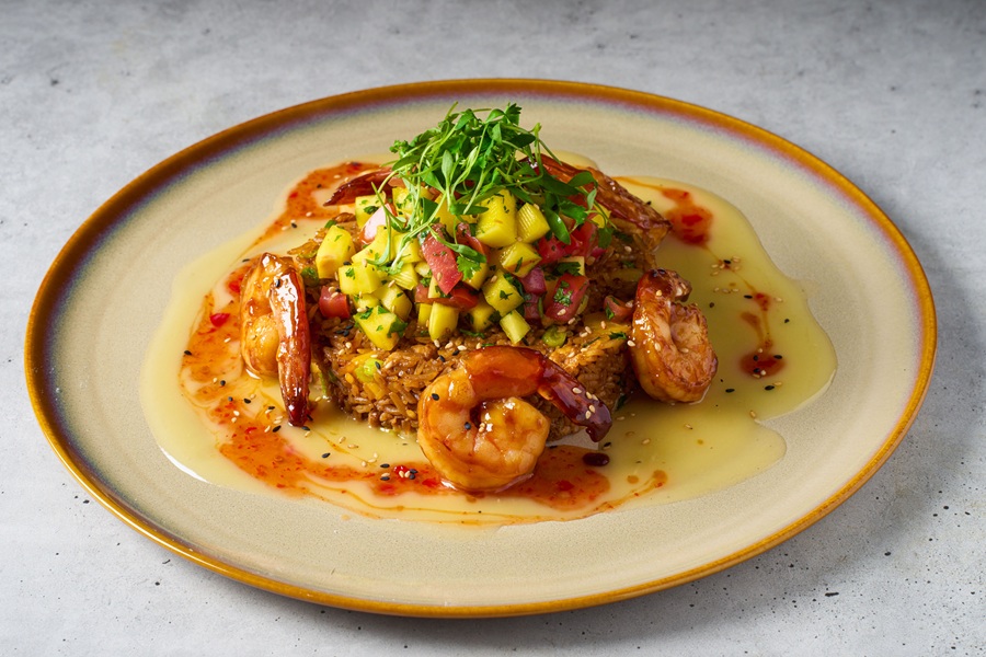 Roppongi Restaurant's Mongolian Shrimp for Mother's Day Dinner