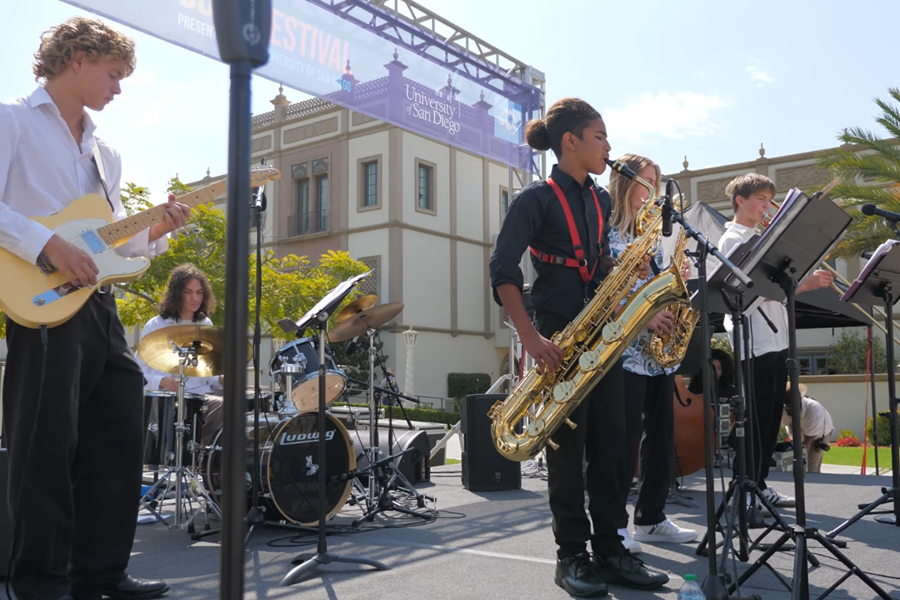 Live music performance at the KPBS San Diego Book Festival