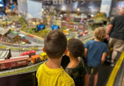 Families celebrating the start of summer at San Diego Model Railroad Museum Balboa Park