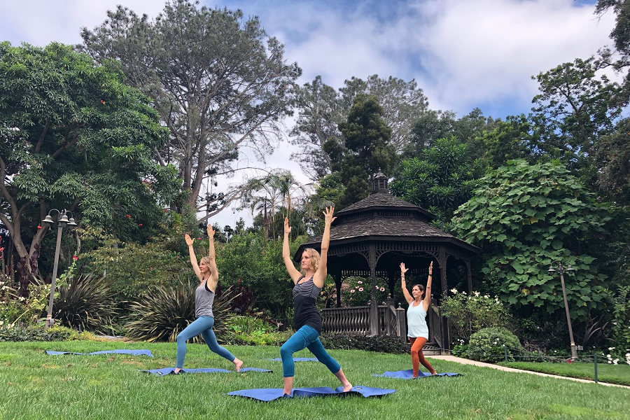 Open Air Yoga At San Diego Botanic Garden