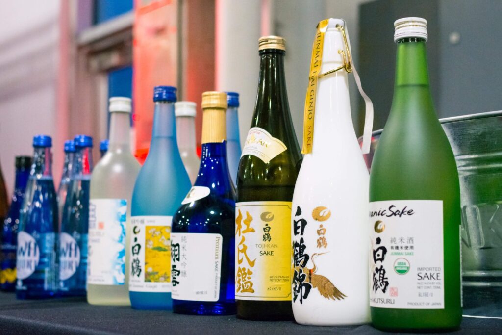 bottles of sake