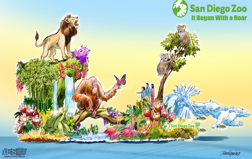Rose Parade® San Diego Zoo Wildlife Alliance float