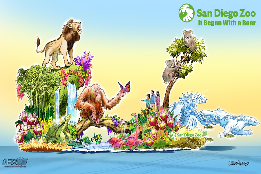 Rose Parade® San Diego Zoo float