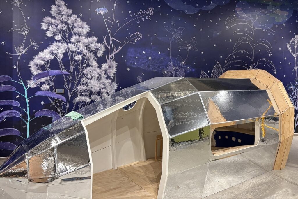 Saya Woolfalk’s Woodswoman Earthseed installation