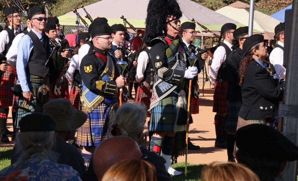 Crowds celebrating Scottish heritage at the San Diego Scottish Highland Games San Diego