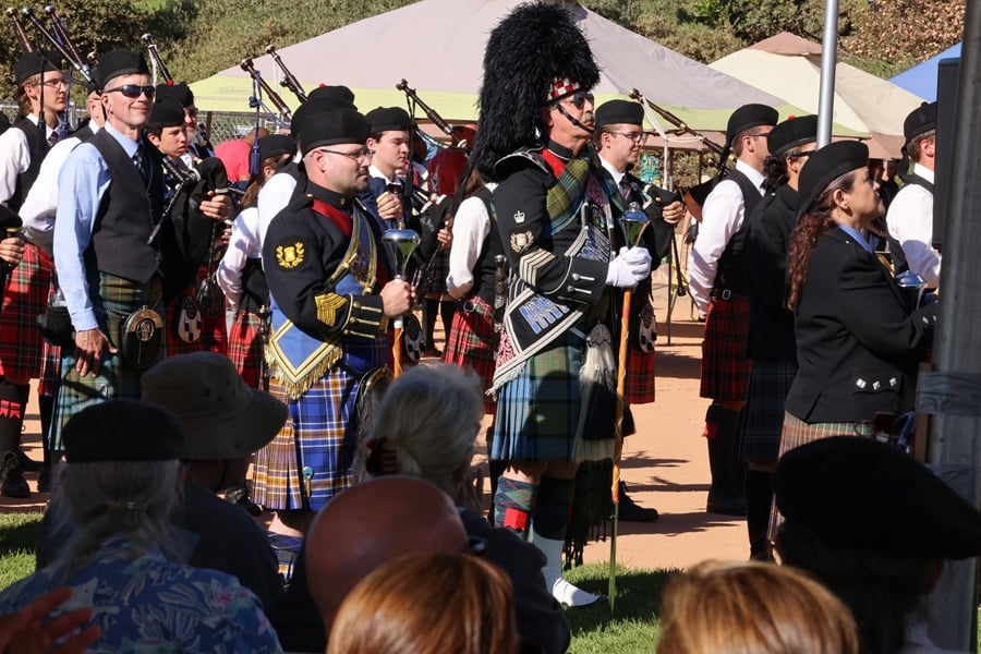 Crowds celebrating Scottish heritage at the San Diego Scottish Highland Games San Diego