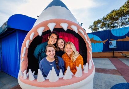Families Enjoying Shark Summer at Birch Aquarium