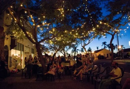 Local shops lit up for South Park Walkabout
