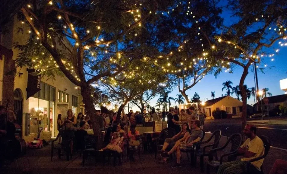 Local shops lit up for South Park Walkabout
