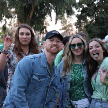 group of people attending a festival