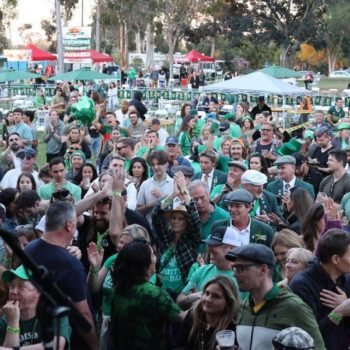 a crown on St. Patrick's Day in San Diego
