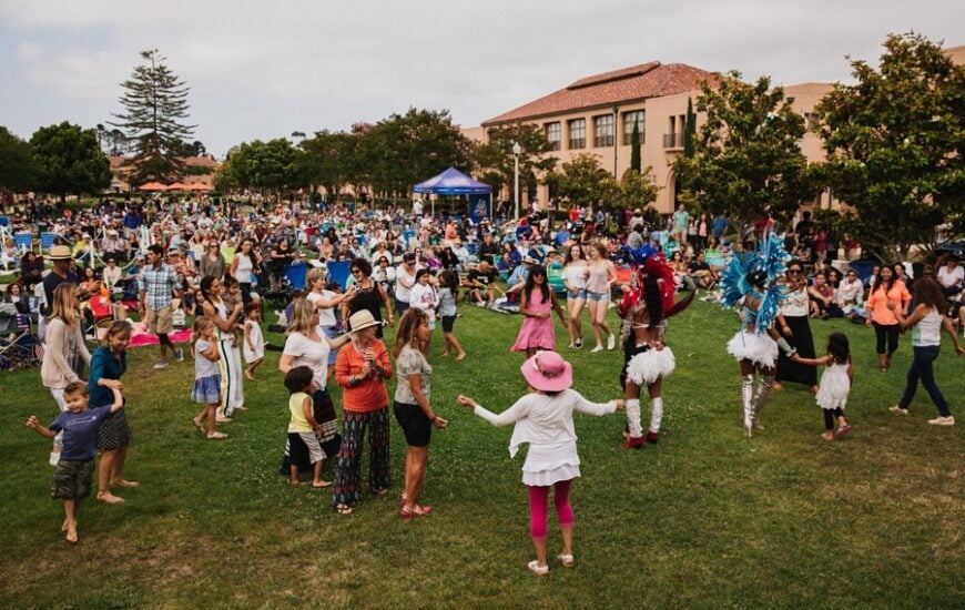 Enjoy the atmosphere at the Summer Arts Fest in Liberty Station