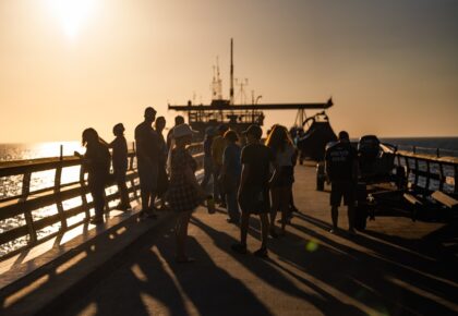 sunset scripps pier walk