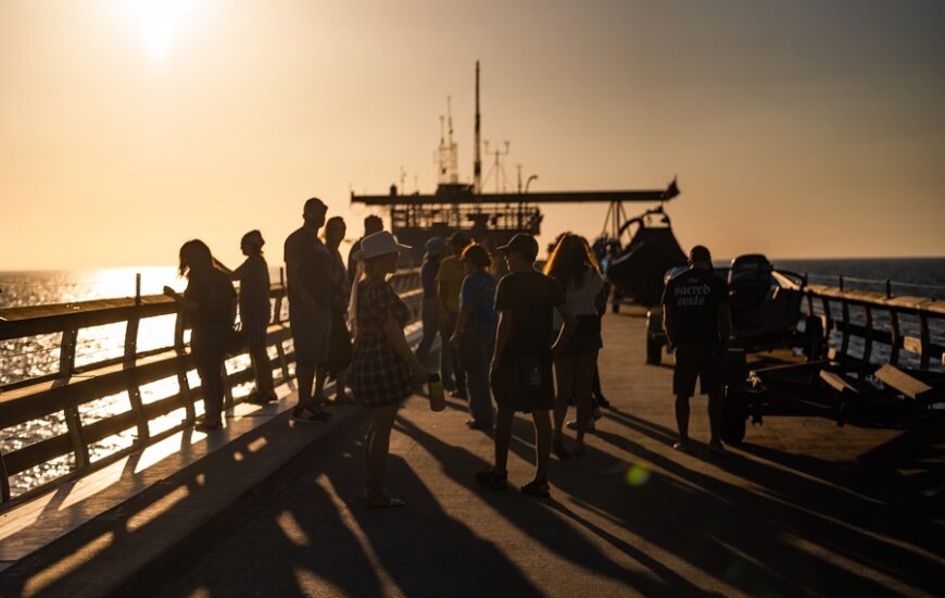 sunset scripps pier walk