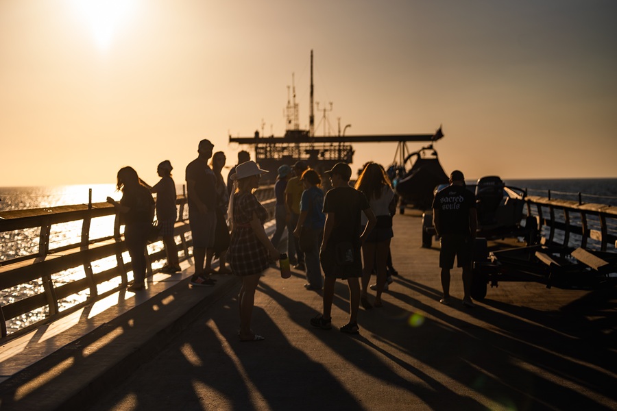 sunset scripps pier walk