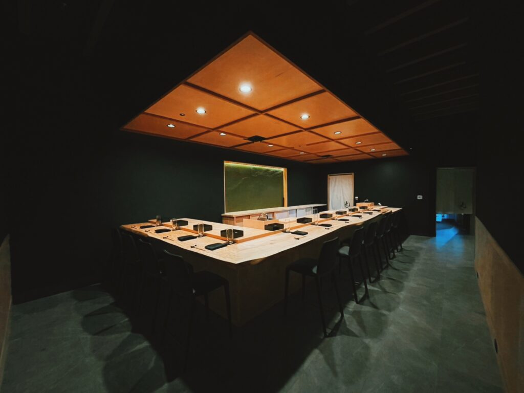 The serene ambiance of Sushi Maru in San Diego