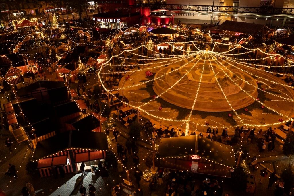 Twinkling chalets and holiday lights glow at Swiss Winter Village San Diego