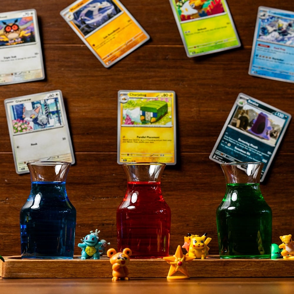 Tajima SakeF light With Pokemon Cards
