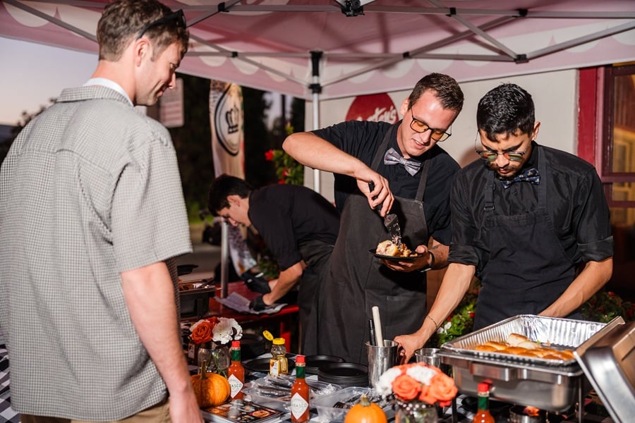 Local restaurant booth at A Taste of Coronado