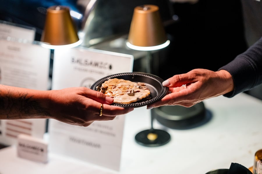 Guests sampling food at A Taste of Coronado