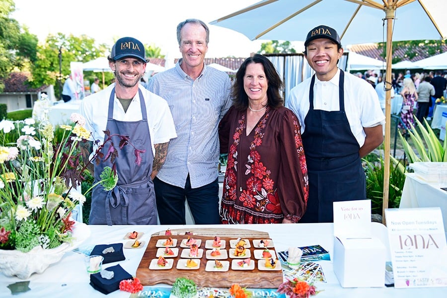 A spread of gourmet tastings at Taste of Rancho Santa Fe