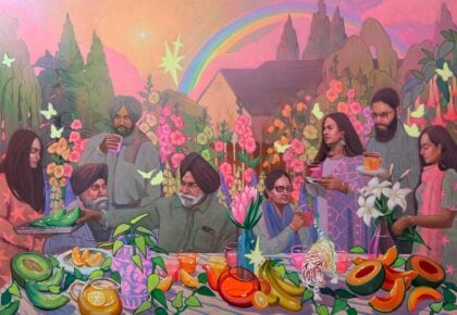 Punjab-inspired imagery from Rupinder Kaloti The Gathering exhibition