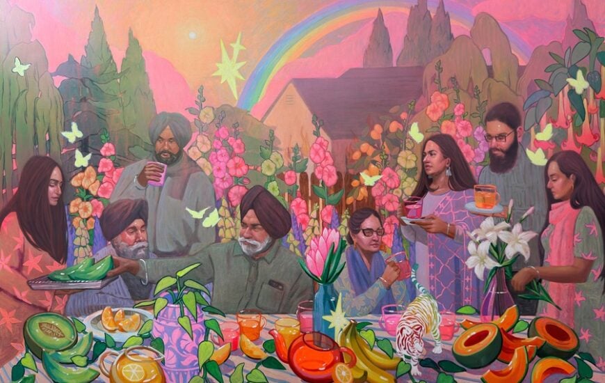 Punjab-inspired imagery from Rupinder Kaloti The Gathering exhibition