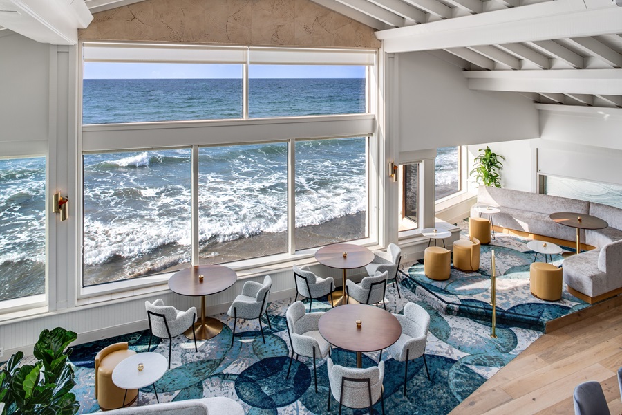 The Marine Room dining area in La Jolla