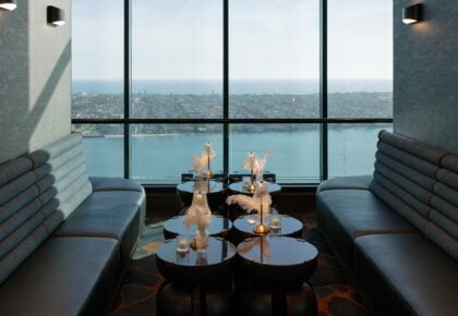 The reimagined Top of the Hyatt 40 floors above downtown San Diego at Manchester Grand Hyatt