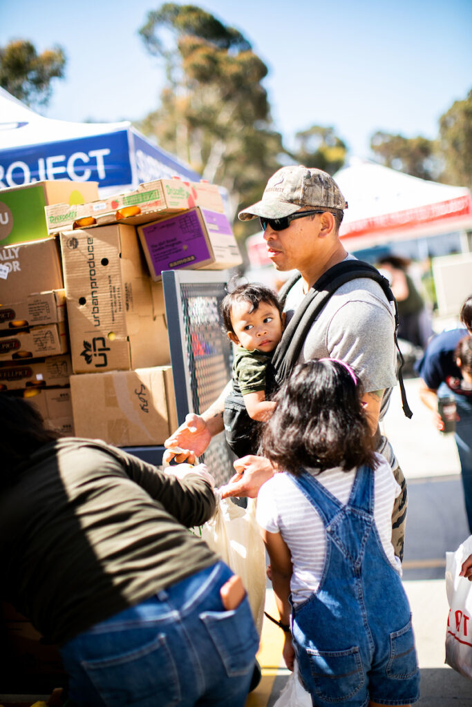 Feeding San Diego distribution partner STEP serves free food to veterans and their families