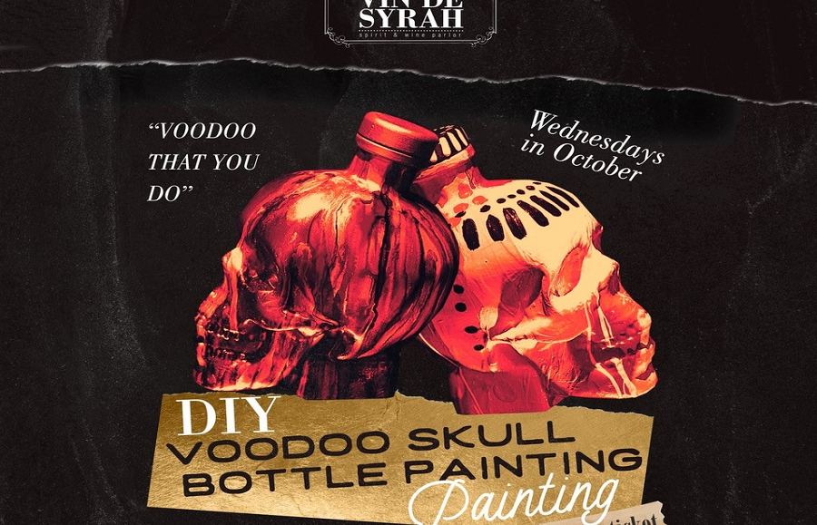 Vin De Syrah Gets Extra Spooky This Halloween With Voodoo Skull Painting Contest