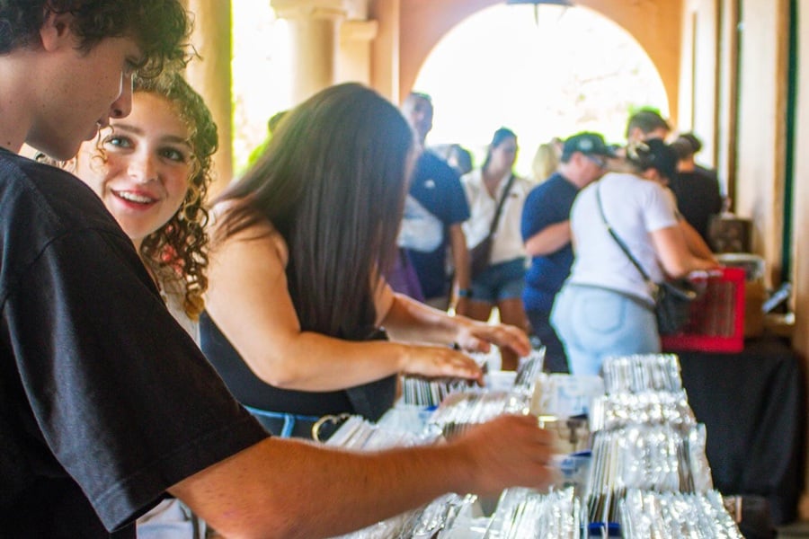 Music lovers grooving through Vinyl at the Market