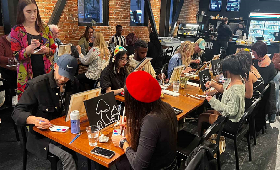 Paint & Sip Class at WNDR Museum
