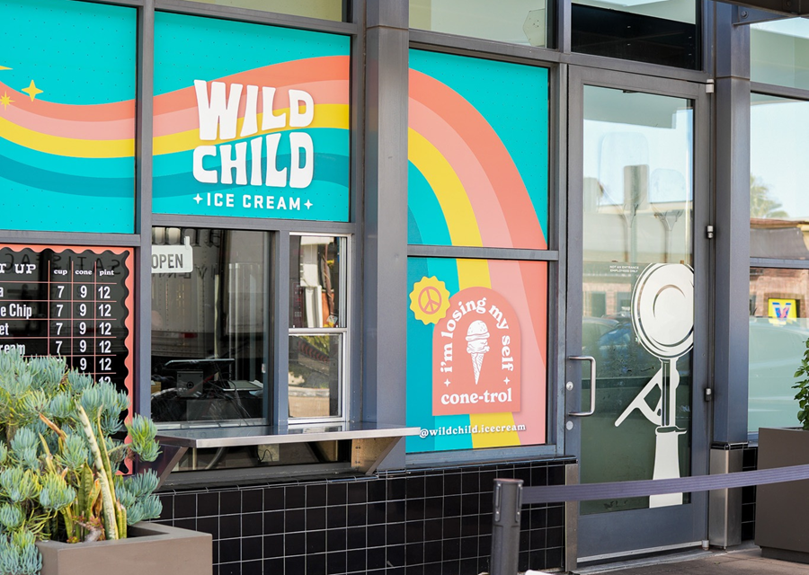 Wild Child Ice Cream window in Mission Hills