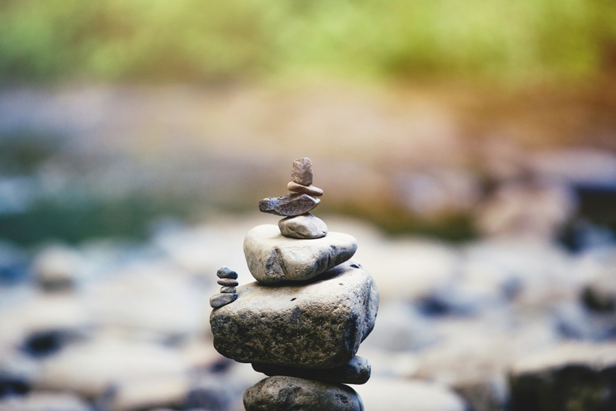 Stacked Stone Zen Garden